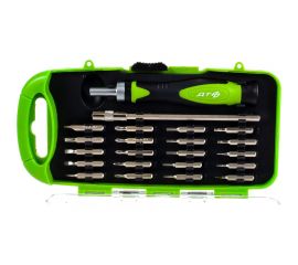 Трещоточная отвёртка для точных работ с битами Дело Техники 1/8, 22 предметов 787122 