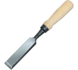 Плоская стамеска Арефино Инструмент горячая штамповка, с деревянной ручкой, 28 мм С266 