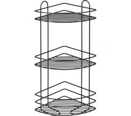 Угловая полка ЧМЗ 23,4x23,4x58,5 см., цвет черный 501-006-11 