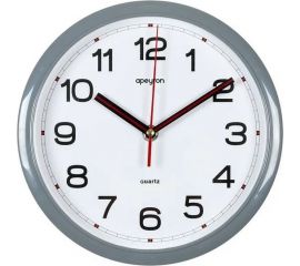 Настенные круглые часы Apeyron цвет корпуса серый, пластик, 22 см PL200909 