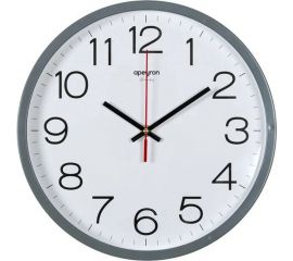 Настенные часы Apeyron круглые, цвет корпуса серый, пластик, 30 см, источник питания 1 батарейка АА PL213032 