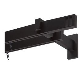 Двухрядный карниз Arttex Хай-тек черный, 240 см, Квад??о А0000029884 