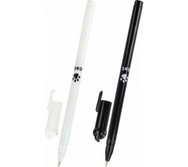 Фигурная шариковая ручка ЮНЛАНДИЯ Котик корпус ассорти, синяя, узел 0.7 мм 143787 