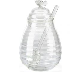 Стеклянная банка для меда BAROUGE BH-002/48 со стеклянной ложкой, 400 мл BH-002 400 мл/банка 