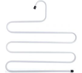 Вешалка для брюк и одежды BRABIX Змейка, 5 секций, 34x36 см, белая 608465 
