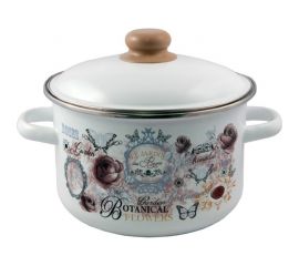 Цилиндрическая эмалированная кастрюля appetite Roses 4 л 1RD201М Roses 