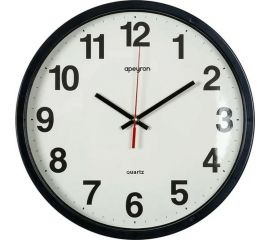 Настенные круглые часы Apeyron цвет корпуса черный, пластик, 30 см PL200908 
