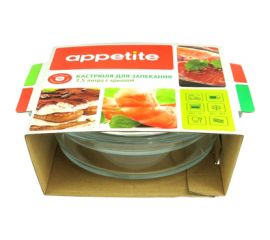 Стеклянная кастрюля appetite 2.5 л CR4 
