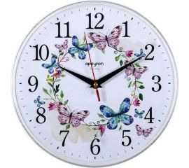 Настенные часы Apeyron круглые, цвет корпуса белый, пластик PL213010 