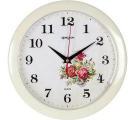 Настенные круглые часы Apeyron цвет корпуса слоновая кость, пластик, 23 см PL200910 