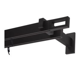 Двухрядный составной карниз Arttex Хай-тек черный, 320 см, Фрейм А0000029866 