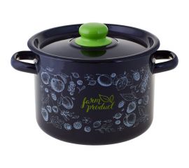 Цилиндрическая эмалированная кастрюля appetite Berry 4.5 л 1с17с Berry 