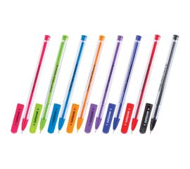 Шариковые ручки ЮНЛАНДИЯ масляные, набор 8 шт., STAR АССОРТИ узел 0.7 мм, линия 0.35 мм 143011 