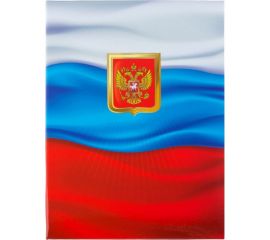 Адресная папка ООО Комус с гос.символикой триколор ламинированный картон 89643 