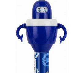 Фигурная шариковая ручка ЮНЛАНДИЯ Робот корпус ассорти, синяя, узел 0.7 мм 143790 