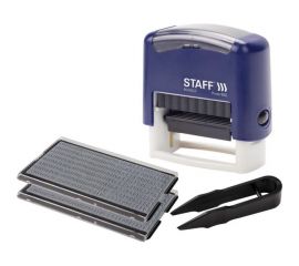 Самонаборный штамп STAFF Printer 8052 4-строчный, оттиск 48х18 мм, кассы в комплекте 237424 
