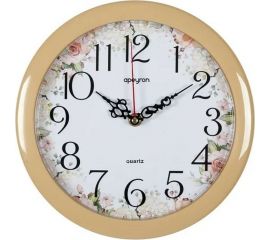 Настенные круглые часы Apeyron цвет корпуса бежевый, пластик, 23 см PL200906 