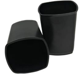 Стакан для пишущих принадлежностей ОСКОЛПЛАСТ Кватро ЭКО черный 302-02 