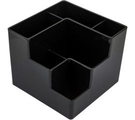 Подставка для канцелярских мелочей ОСКОЛПЛАСТ 6 отделений, черная 601-02 