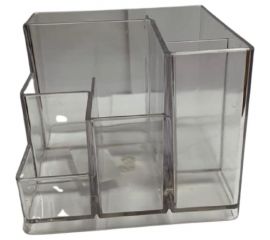 Подставка для канцелярских мелочей ОСКОЛПЛАСТ 6 отделений, прозрачная 601-03 