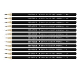 Набор графитных карандашей Воскресенская карандашная фабрика ОПП заточенные ассорти 8 шт х 12 517790 