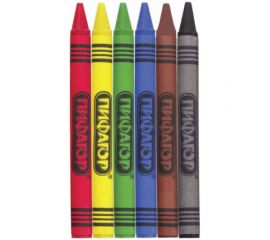 Восковые карандаши ПИФАГОР СОЛНЫШКО набор 6 цветов 227278 