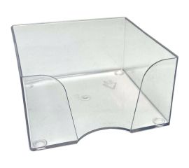 Пластбокс для бумажного блока ОСКОЛПЛАСТ 9х9х4.5 см, прозрачный 945-03 