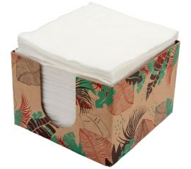 Однослойные салфетки Сыктывкарские 24x24 см, со сплошным тиснением, 100 шт., в коробке СК1.1 