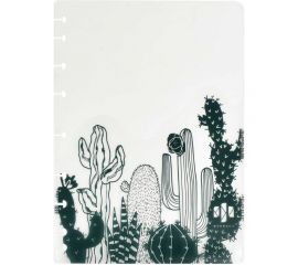Папка-разделитель для записной книжки Феникс+ КАКТУСЫ полипропилен, 3 шт, в наборе, формат А5, 21x16 см, одно отделение, перфорация, УФ-печать 48312 