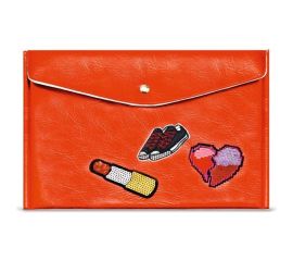 Папка для документов Феникс + 34.5x24 см, 1 отделение, металлизированная искусственная кожа, подкладка 48875 