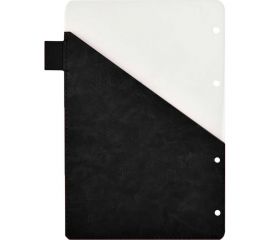 Сменный разделитель Феникс+ 150 САРИФ ЧЁРНЫЙ пластик, искусственная кожа сариф, 135x205 мм, карманы для визиток и документов, петля для ручки, ПЭТ-пакет 50299 