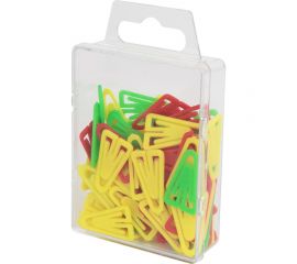 Скрепки РАНТИС 25 мм, цветные, яркие, евробокс, 80 шт. РСК25 