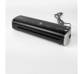 Ламинатор бумаги, фотобумаги ГЕЛЕОС ЛМ Модерн, черный с серебром, А4, толщина пленки 75-125 мкм, для горячего и холодного ламинирования ЛМ-А4МЧС 