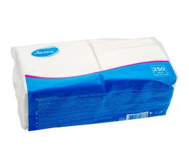 Салфетки бумажные 24x24 1слой 250листов Белый Лилия 951 