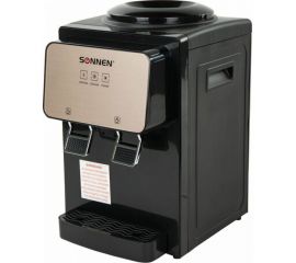 Кулер для воды SONNEN TSE-02BP, настольный, нагрев/охлаждение электронное, 2 крана, черный 455621 