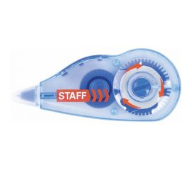 Корректирующая лента Staff Profit 5 мм х 6 м, механизм перемотки, корпус голубой, блистер, европодвес 271254 