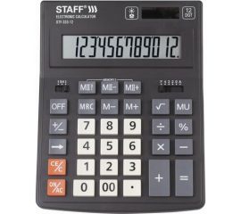 Настольный калькулятор STAFF PLUS STF-333 200x154мм, 12 разрядов, двойное питание, 250415 