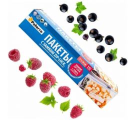 Пакеты для хранения и замораживания с замком ZIP-LOCK PATERRA 27х28 см, 3 л, 40 мкм в футляре 109-195 