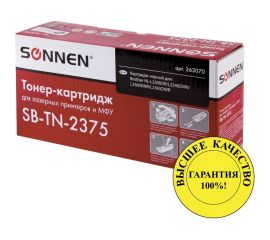 Лазерный картридж SONNEN SB-TN2375 для BROTHER HL-L2300DR/2340DWR/DCP-L2500, 363070 