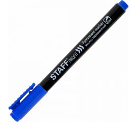 Перманентный маркер STAFF Profit PM-105, синий, тонкий металлический наконечник 0,5 мм 152171 