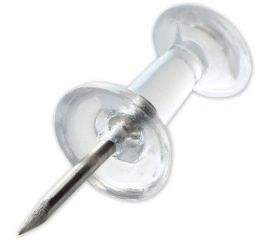 STAFF Силовые кнопки-гвоздики прозрачные Manager, 50 шт., в картонной коробке, 10 шт, 227804 