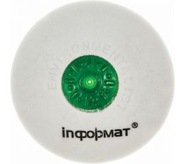 Ластик INFORMAT PROFESSIONAL каучук d 48 мм белый, пластиковый держатель, круглый, индивидуальная упаковка ERWR 