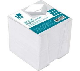 Непроклеенный блок для записей LITE 9х9х9 см, куб, белый, 65 г/м2, в подставке NGB4-909090L 