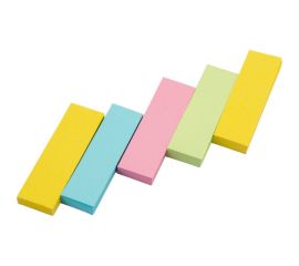 Бумажные клейкие закладки INFORMAT 15х50 мм 50 шт х 5 цветов пастель Z1550-5P 