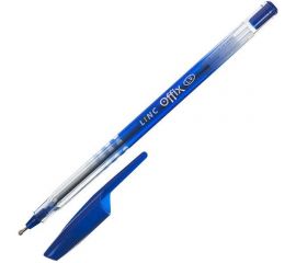 Шариковая ручка Linc OFFIX 1 мм синий прозрачный корпус 1500FW/blue 