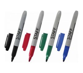 Перманентные нестираемые маркеры STAFF EVERYDAY набор 4 шт, ассорти, 2,5мм, 151237 