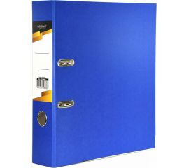 Папка-регистратор INFORMAT 75 мм, цвет синий, картон, металлическая окантовка, собранная OP9080B 