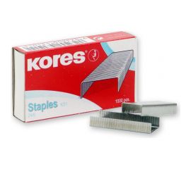 Скобы для степлера Kores N24/6 никелированные 2-30 лист. 1000 шт в уп. 60915 