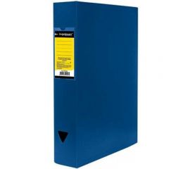 Архивный короб INFORMAT А4, 330х245х63 мм, синий, пластик, на кнопке, собранный NB6563B 