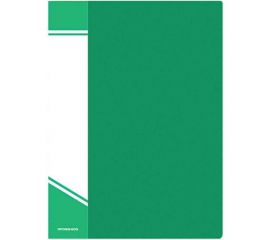 Папка INFORMAT с файлами, А4, 60 файлов, зеленая, пластик, 600 мкм, карман NP0165-60G 
